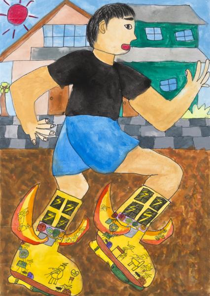 Electric generator shoes