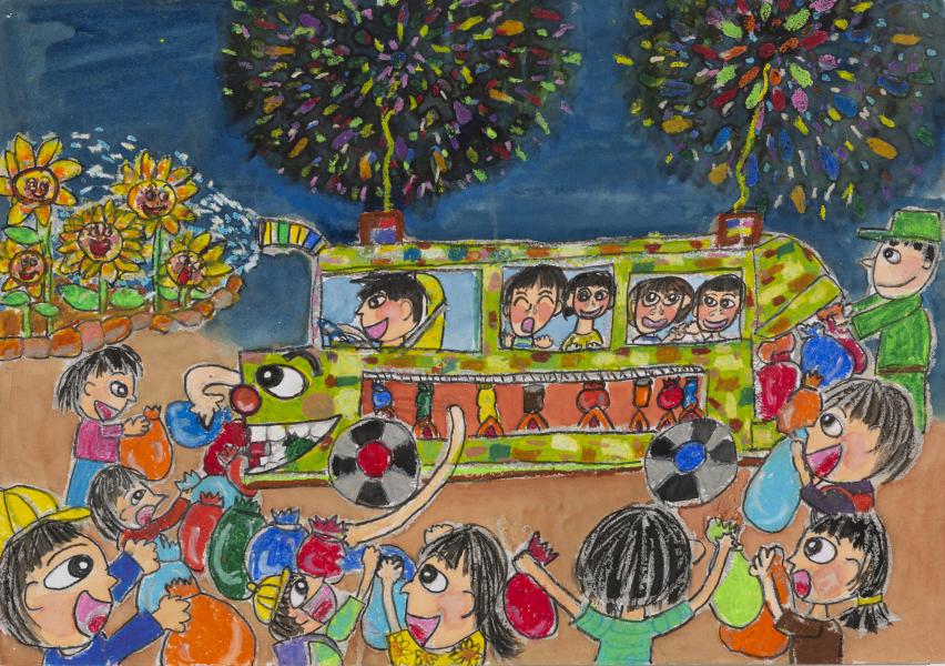 Trash Bam Pow Bus