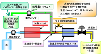マイクロ化学プロセス処理法の概略図