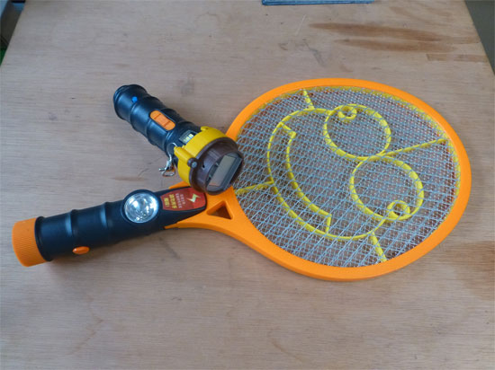 All-in one mosquito swatter