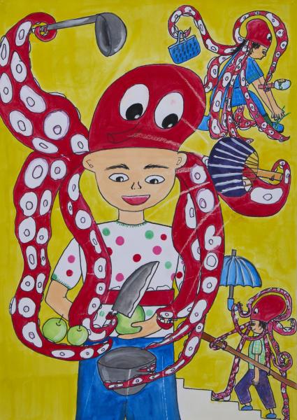 Takohachi-boya: Your Multi-Armed Helper!