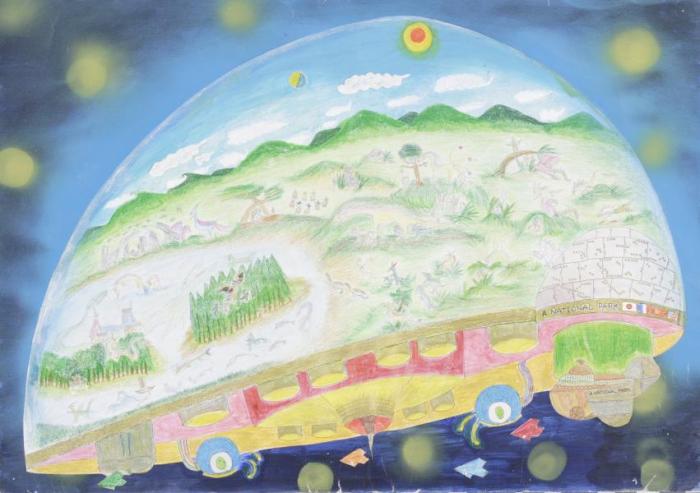 An Animal Protection National Park Space Colony