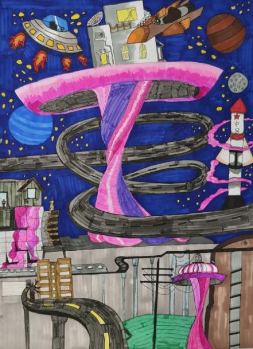 The Stargazing Terrace Beneath the Night Sky