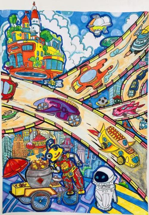 Future Space City – The Sweet-Potato-Roasting Robot