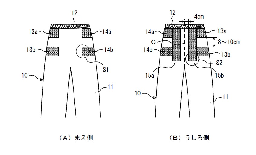 体圧分散シートを配した図面