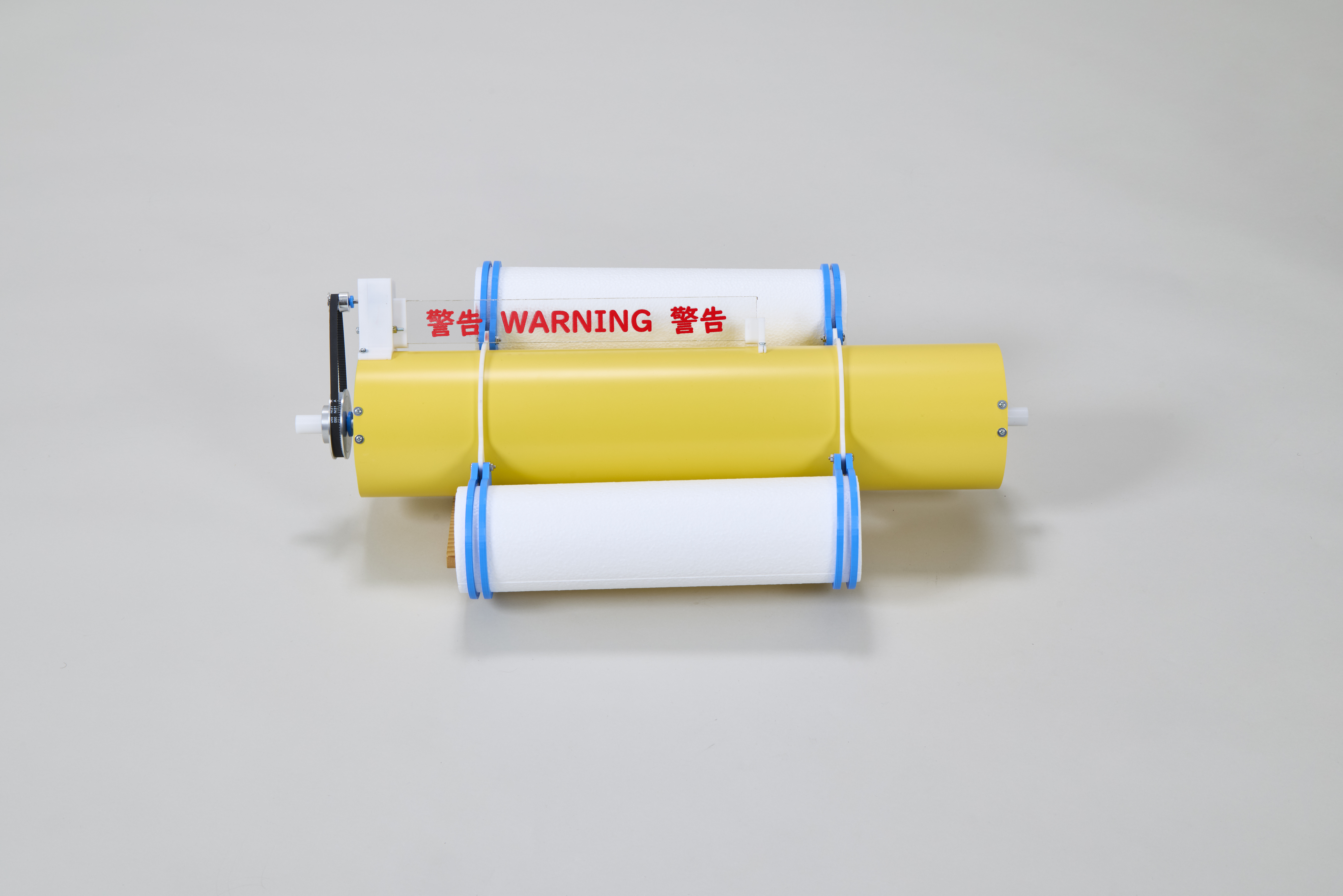 スパイラル水車を用いた用水路転落防止装置