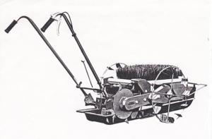 図1 人力1条田植機農研号TM4-1型(カンリウ工業)