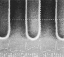 図7:ラインスペースの自動測長例