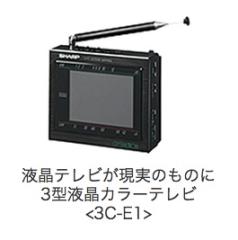 図2 3型液晶カラーテレビ クリスタルトロン3C-E1